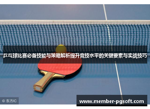 乒乓球比赛必备技能与策略解析提升竞技水平的关键要素与实战技巧